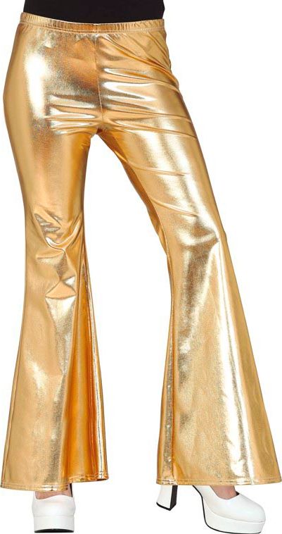 Vintage Gouden Flared Broek