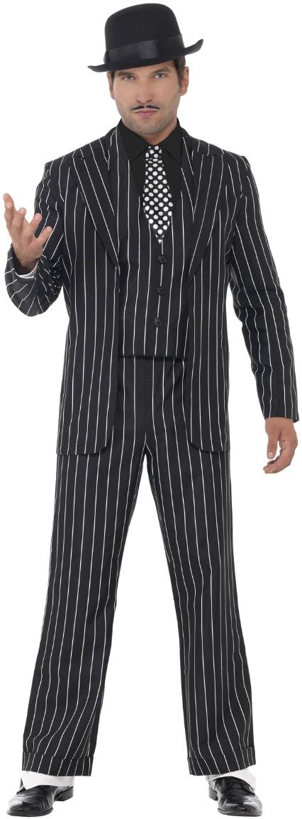 Vintage maffia baas kostuum