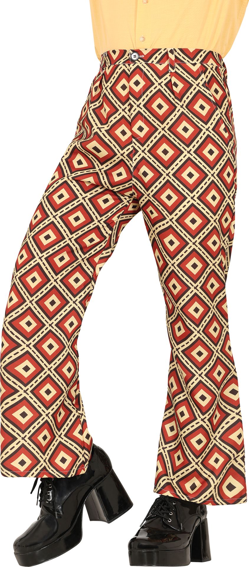 Vintage Regenboog 70's Pantalon vierkanten