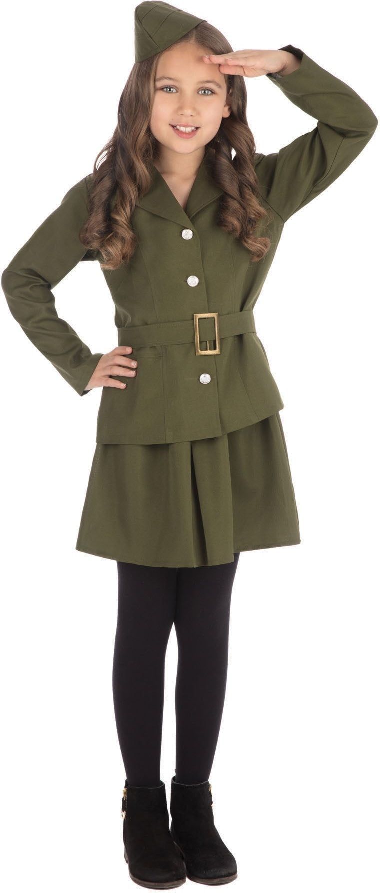 Vintage Soldaat Outfit Meisjes