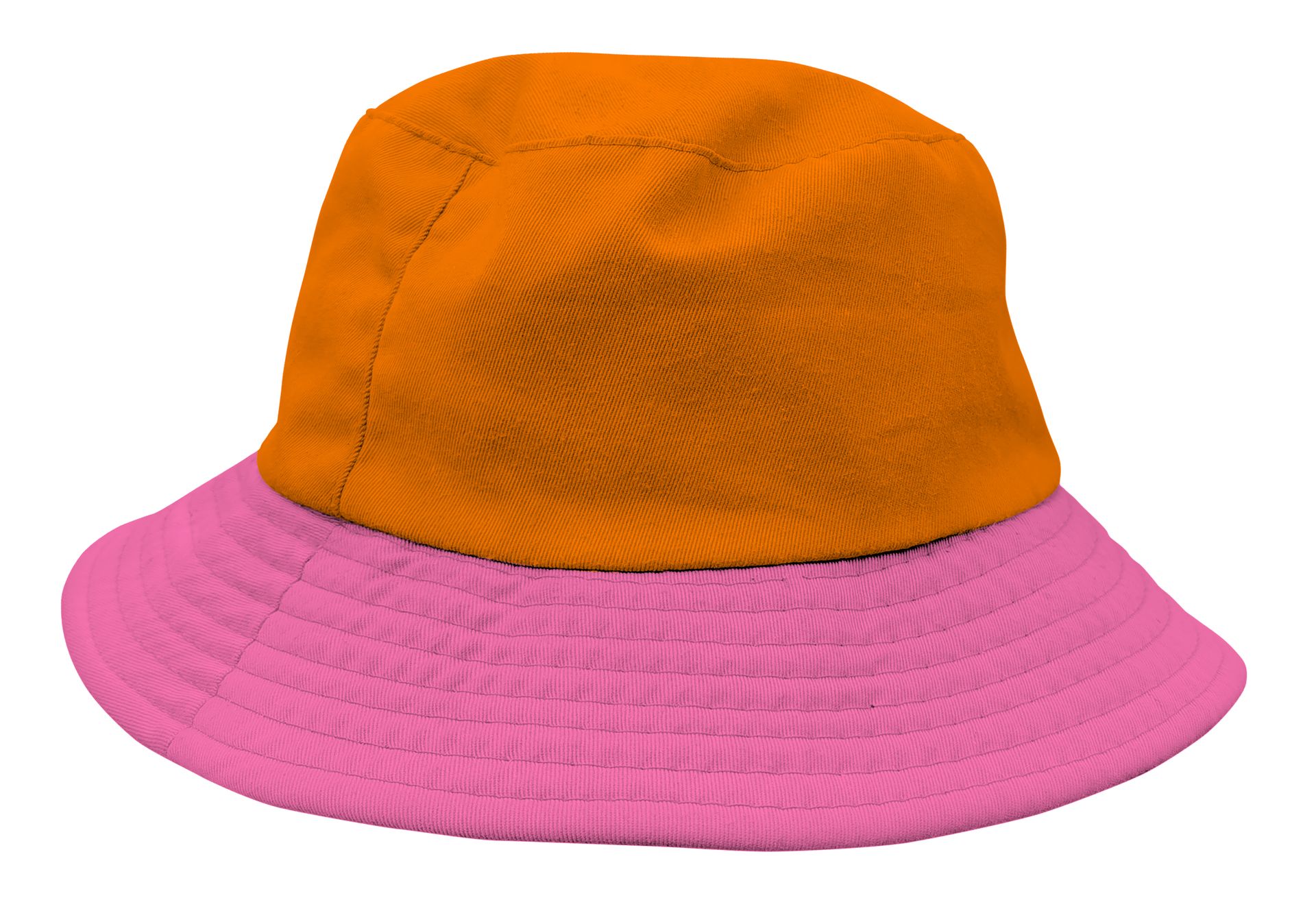 Vissershoed oranje roze Colorblock