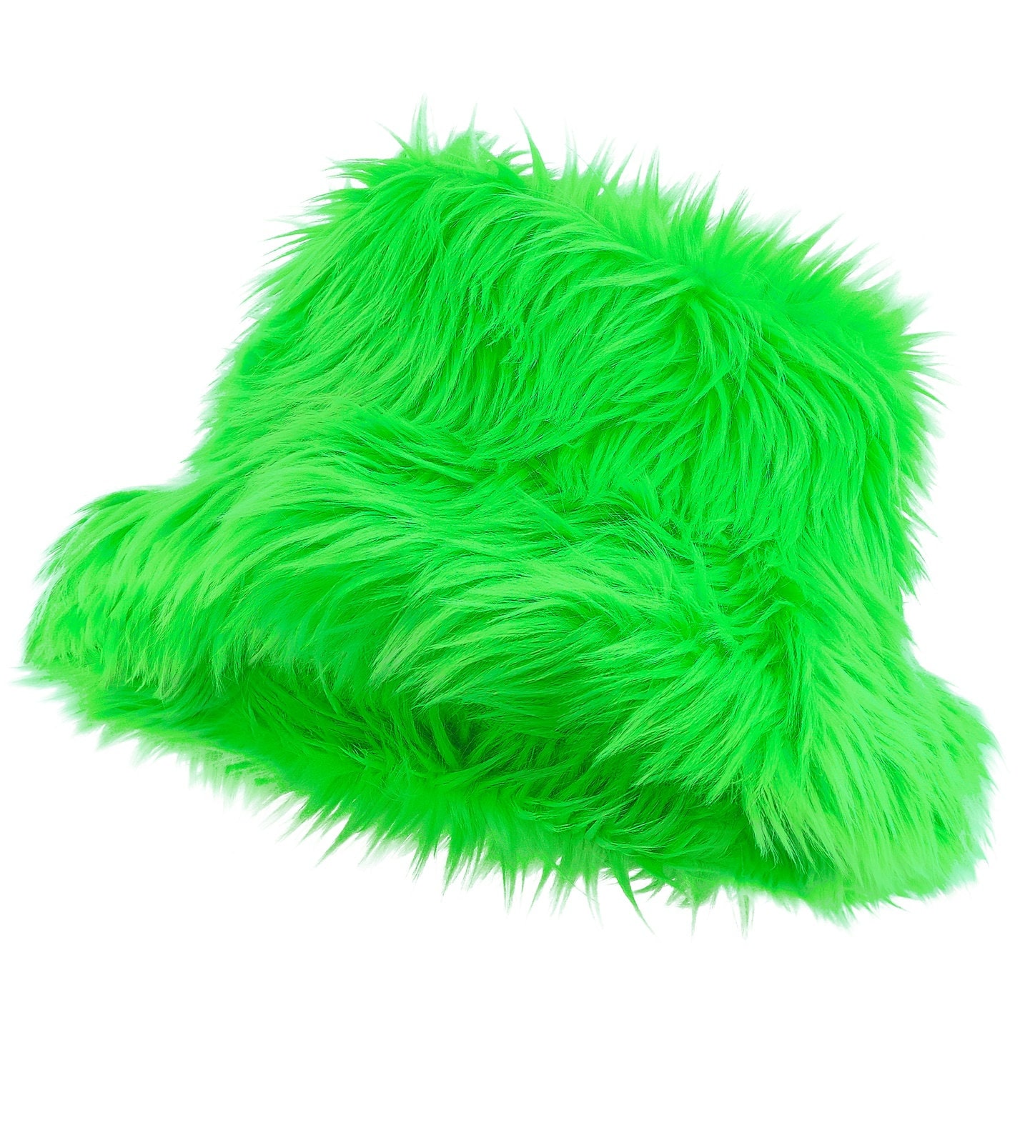 Vissershoedje Pluche Neon Groen