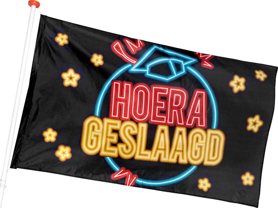 Vlag hoera geslaag