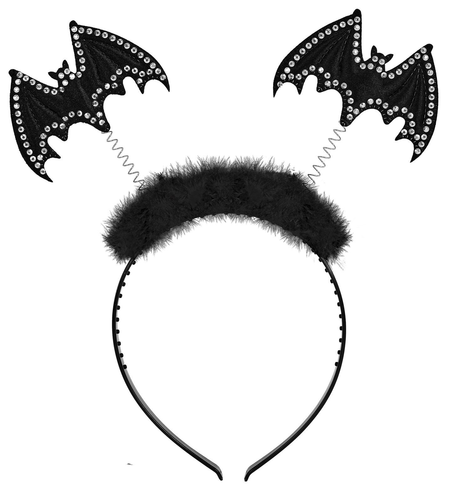 Vleermuis Haarband Zwart Dames Mannen