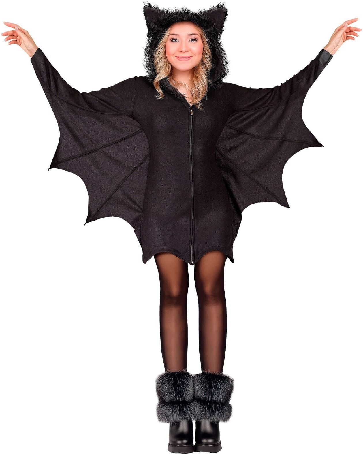 Vleermuis Jurk Zwart Dames