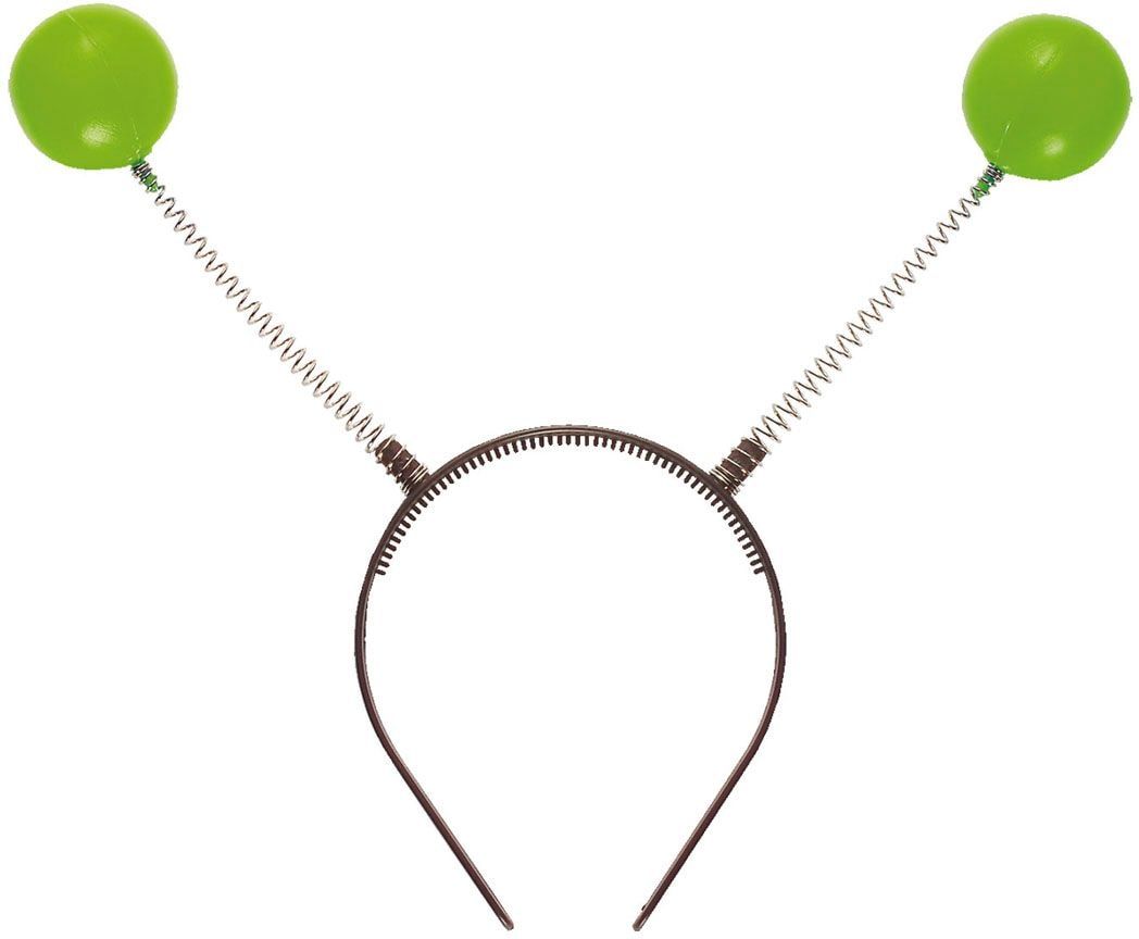 Vlinder hoofdband met groene antennes