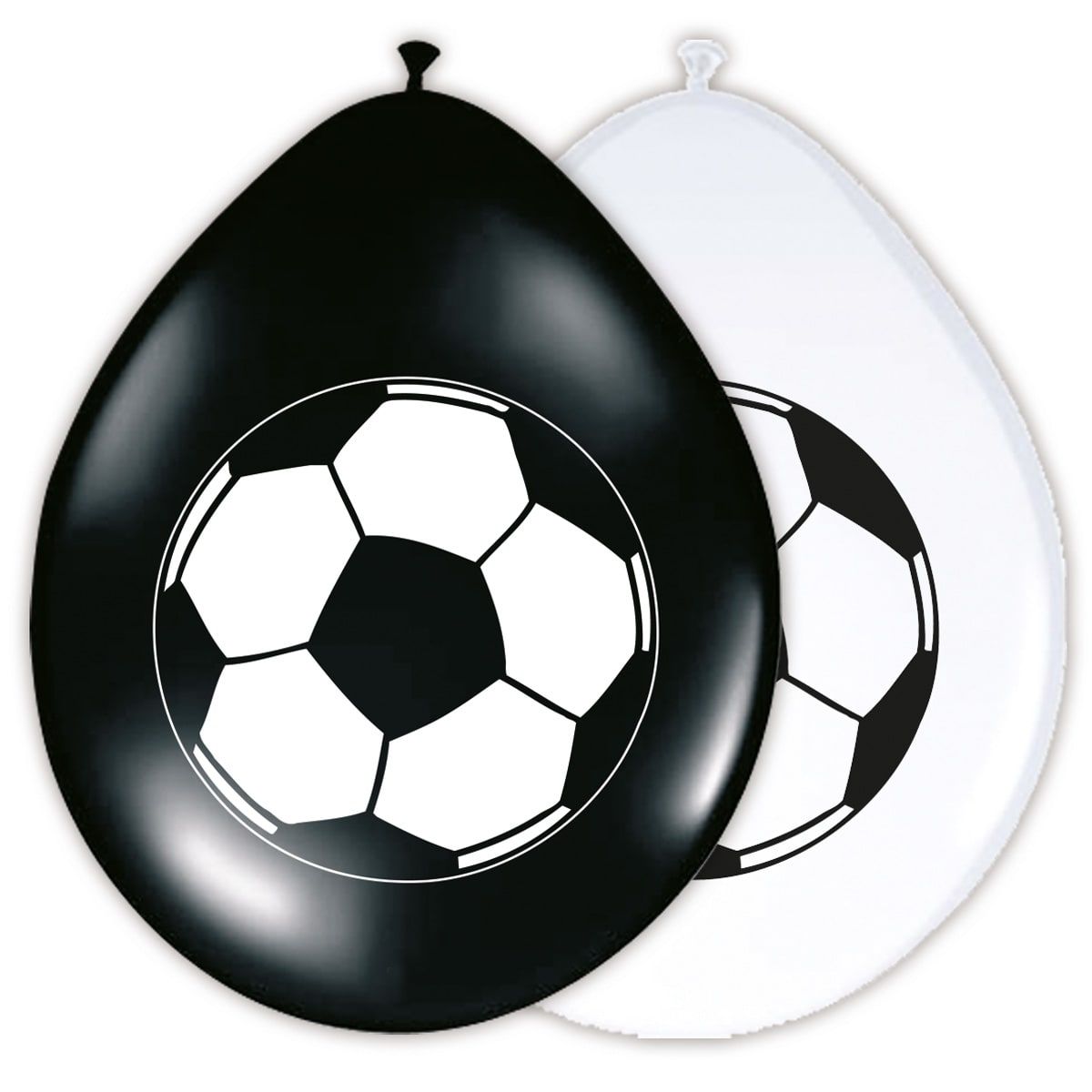 Voetbal thema ballonnen 8 stuks 30cm