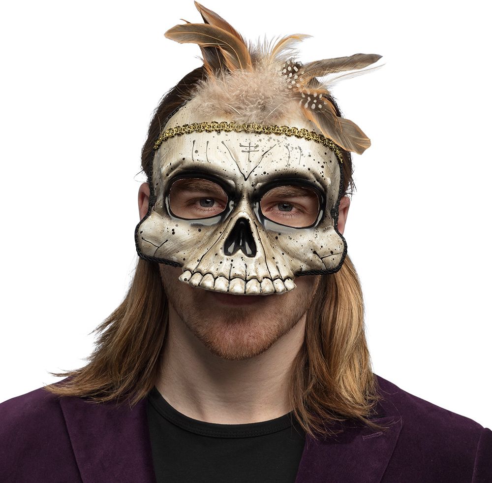 Voodoo Halfmasker Schedel