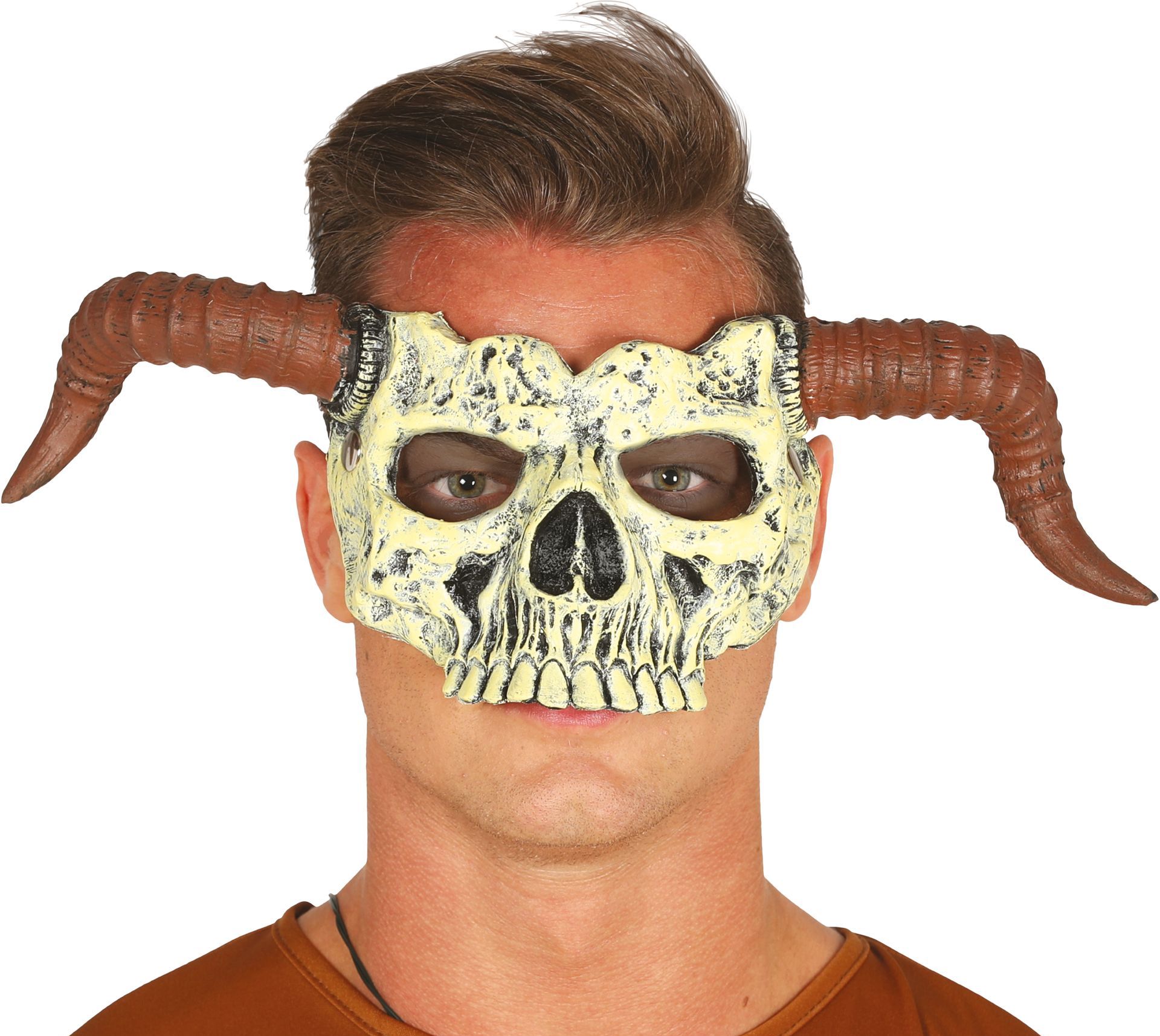 Voodoo masker met hoorns