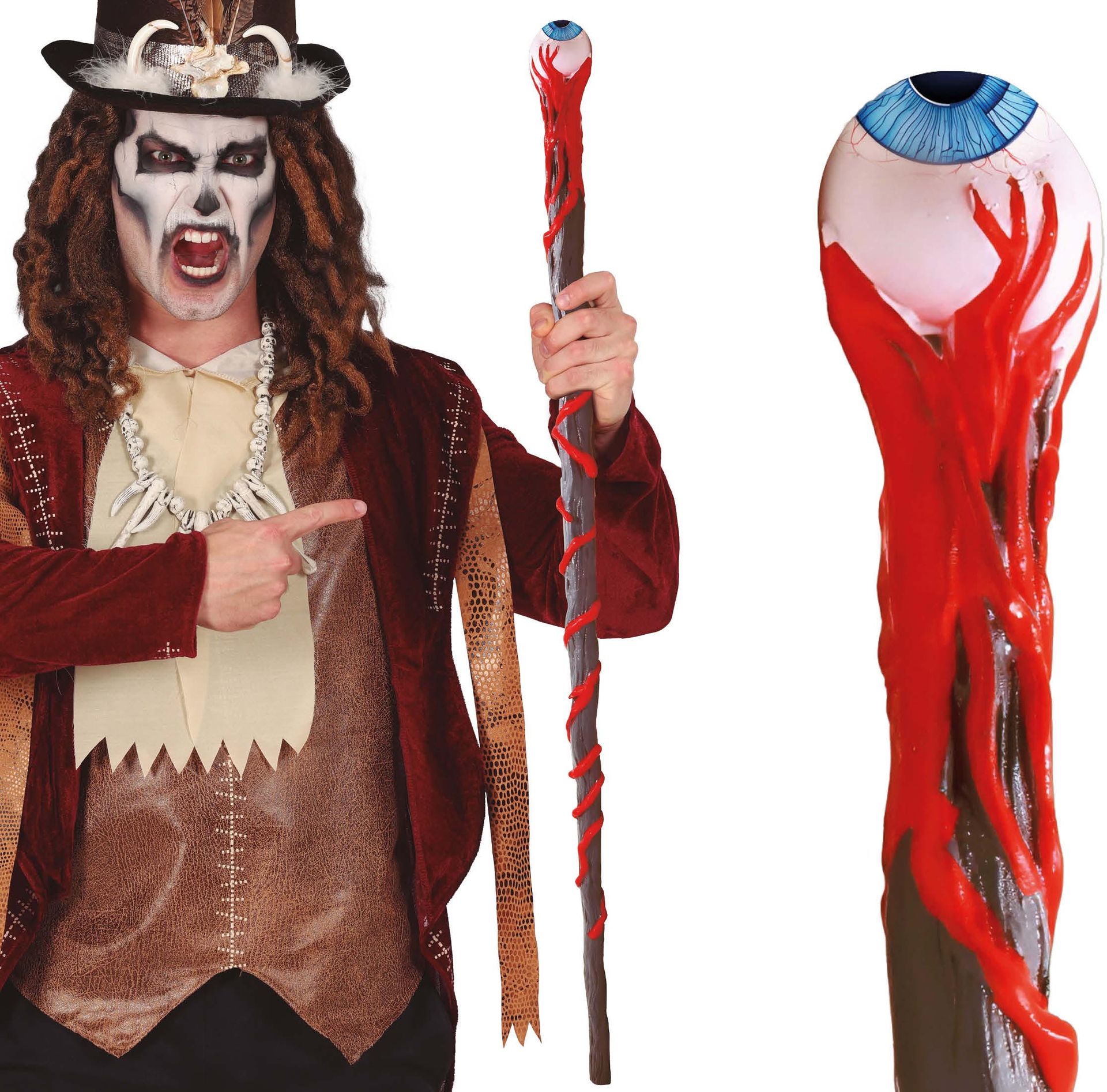 Voodoo Wandelstok met Oog