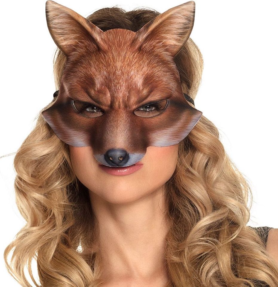 Vos halfmasker fotorealistisch