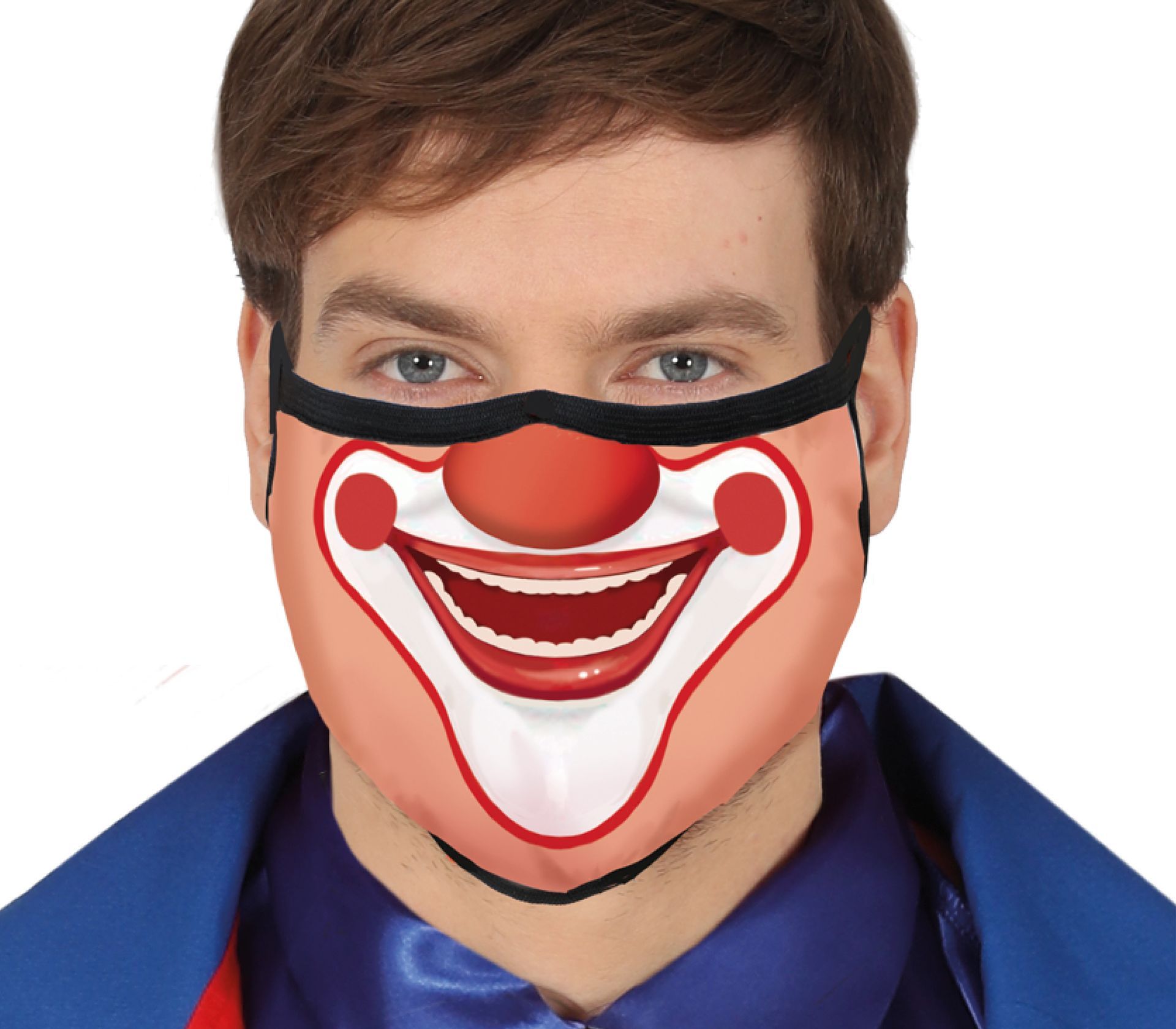 Vrolijke clown mondmasker