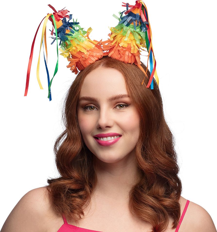Vrolijke Piñata Regenboog Tiara