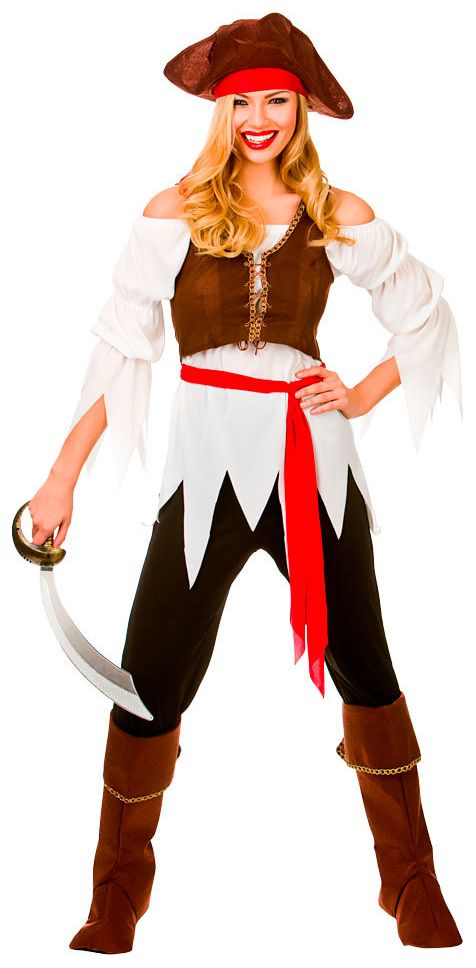 Vrouwelijk piraten pak