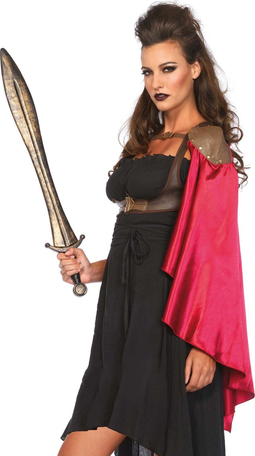 Vrouwelijke krijger harnas met cape