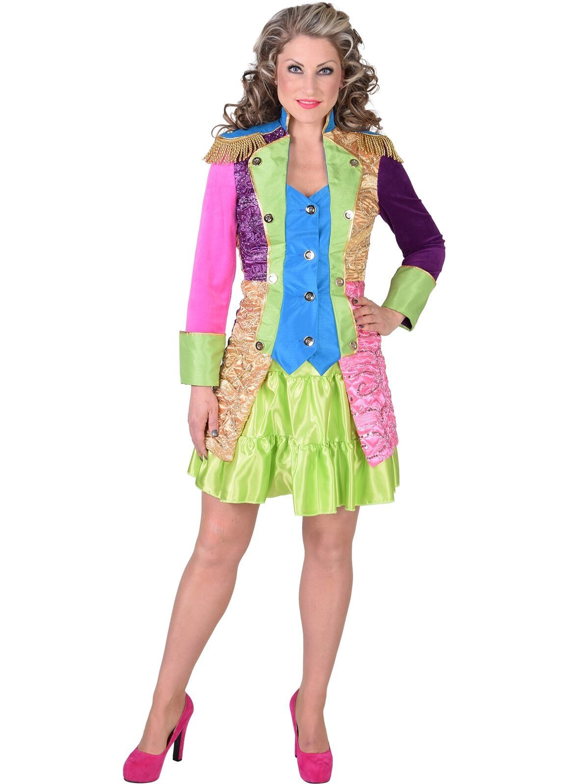 Vrouwen fantasie jas multicolor