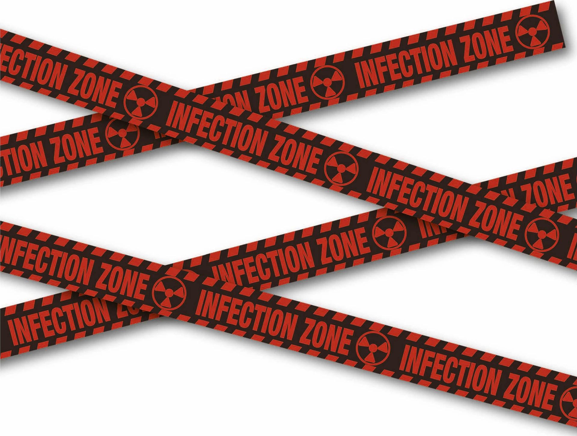 Waarschuwingstape infectie zone 6 meter halloween
