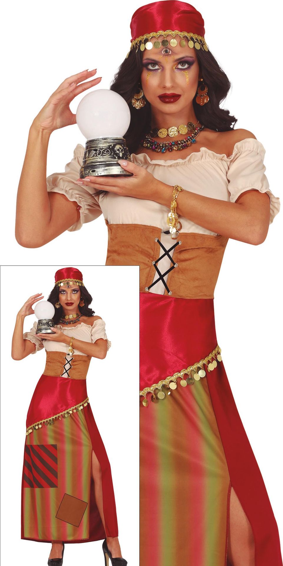 Waarzegster jurk halloween dames