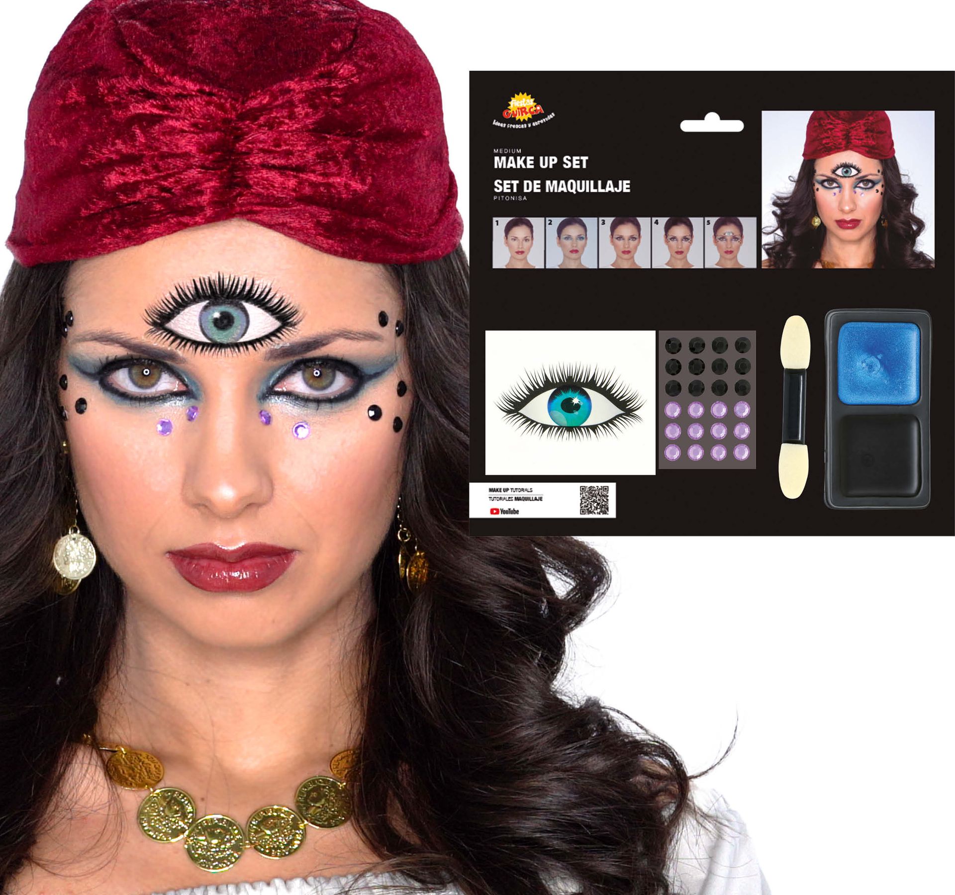 Waarzegster make up set