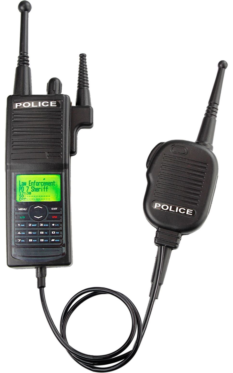 Walkie talkie set politie