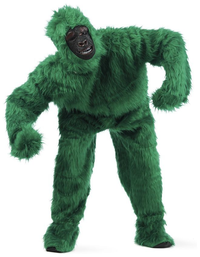 Warm groen gorilla pak