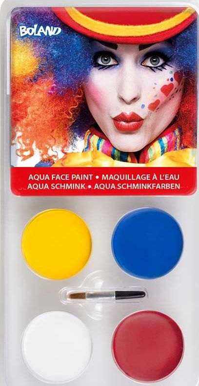 Waterbasis schmink set clown