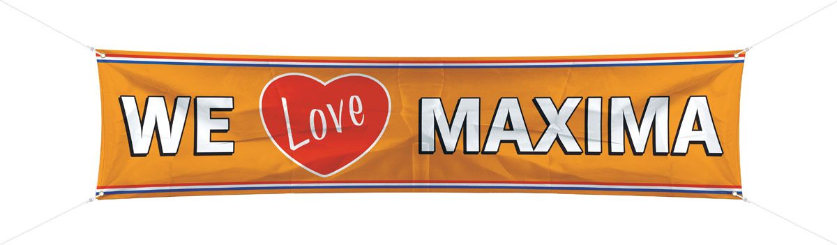 We Love Maxima spandoek