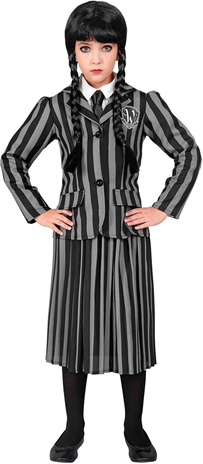 Wednesday Addams Kostuum Zwart Wit Meisjes