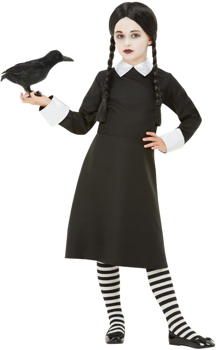 Wednesday Addams zwart meisjes outfit