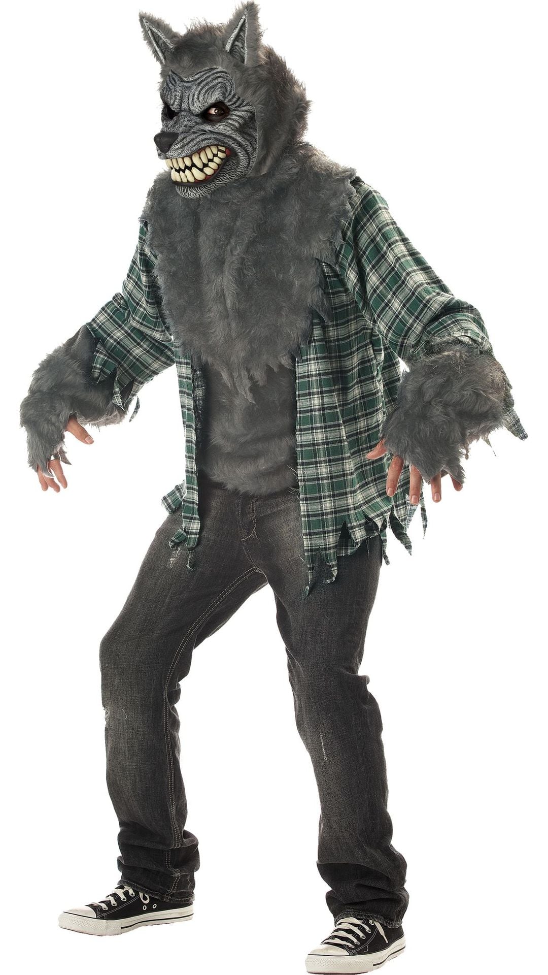 Weerwolf verkleedkleding grijs