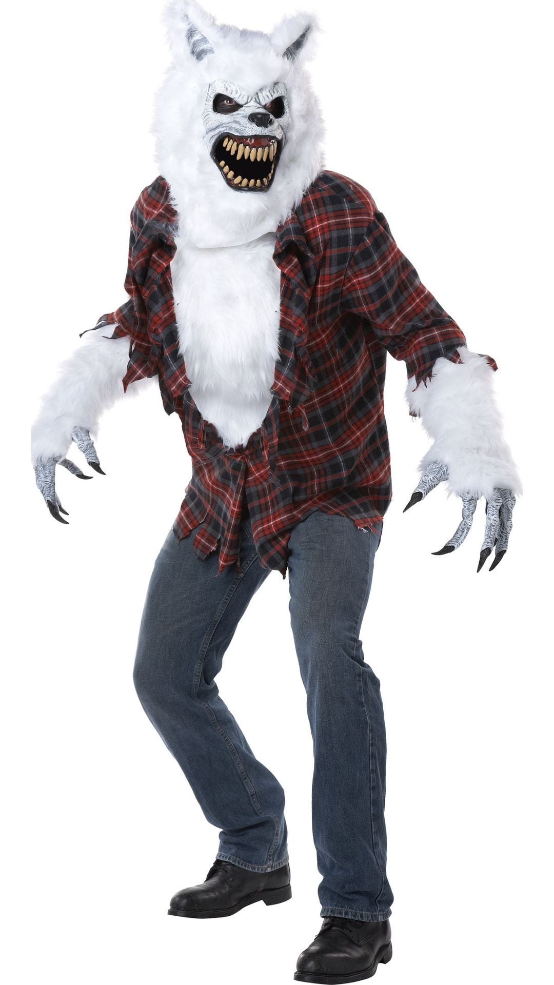 Weerwolf verkleedkleding wit