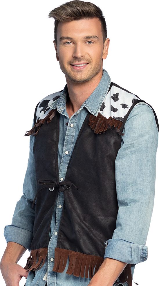 Western vest zwart