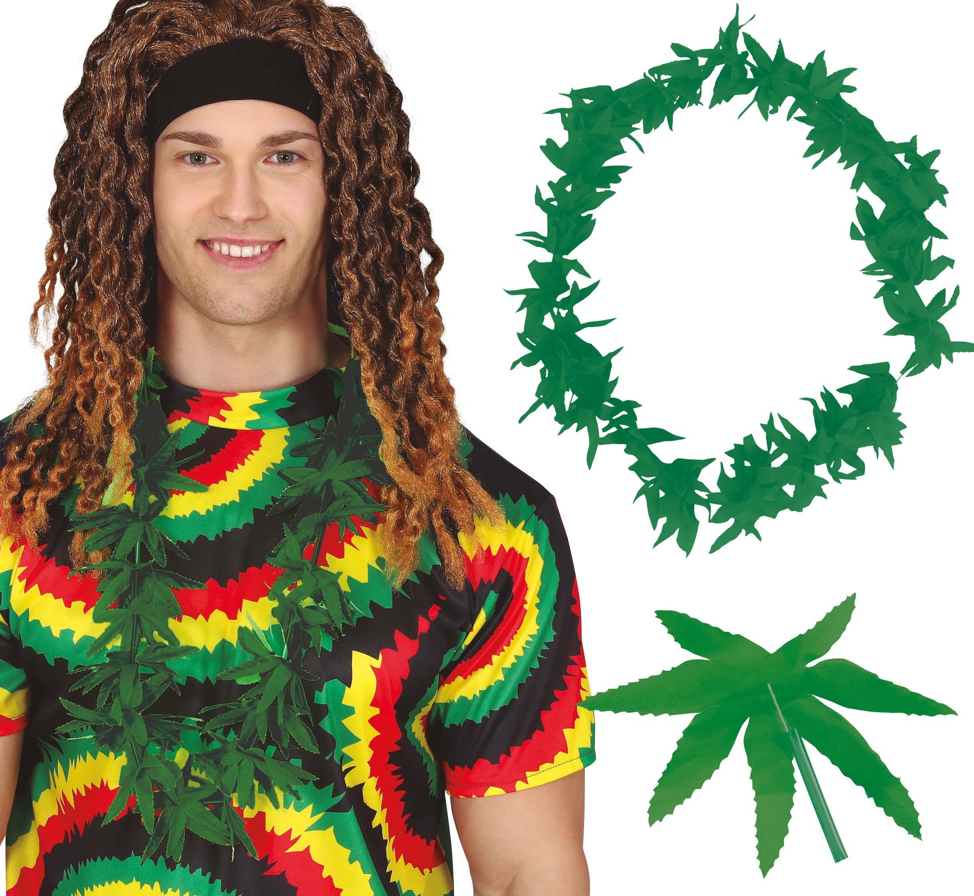 Wietbladeren Hawaii Krans