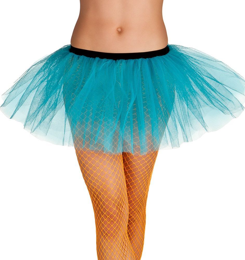 Wijde tutu dames lichtblauw