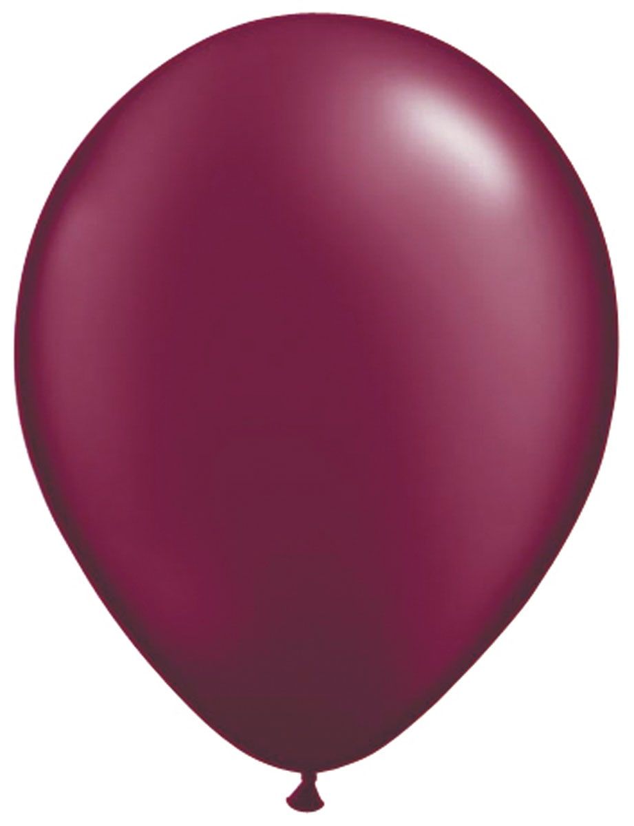 Wijnrode metallic ballonnen 10 stuks