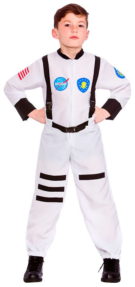 Wit astronauten pak kind