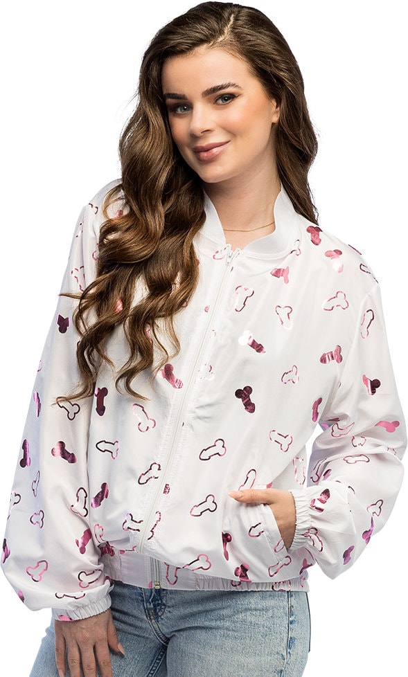 Wit Bachelorette Bomberjacket Dames