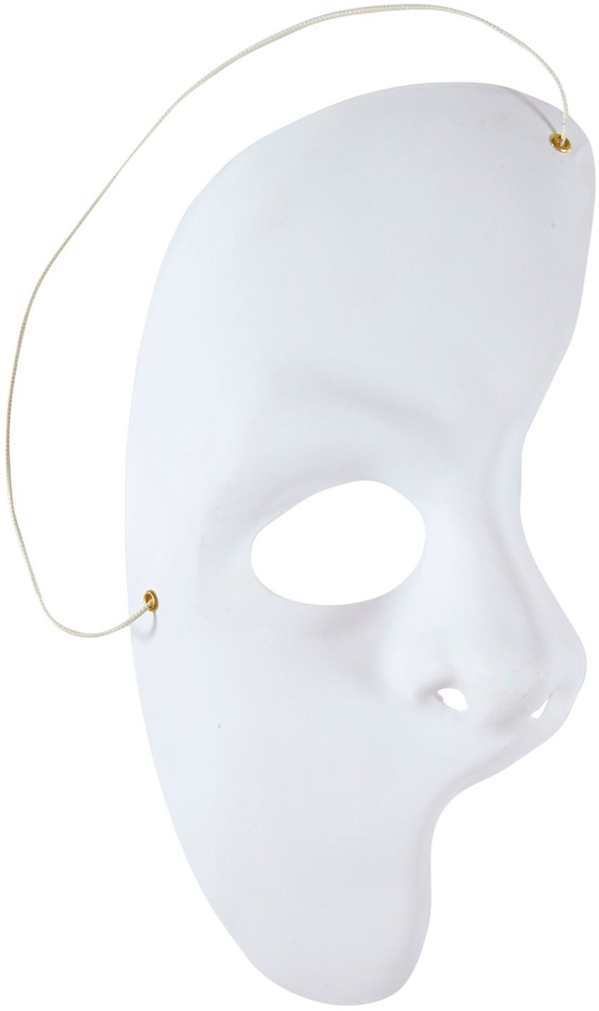 Wit half gezichtsmasker