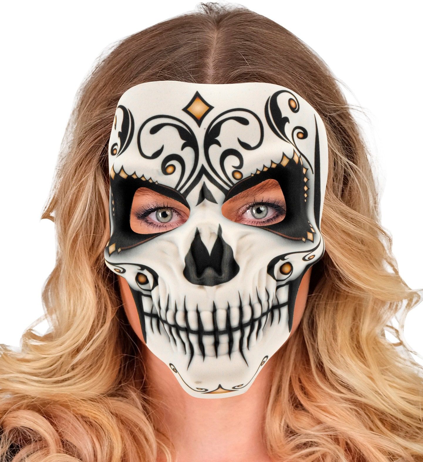 Wit Schedel Masker Halloween