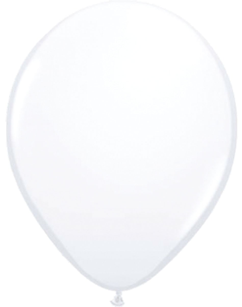 Witte basic ballonnen 50 stuks 23cm