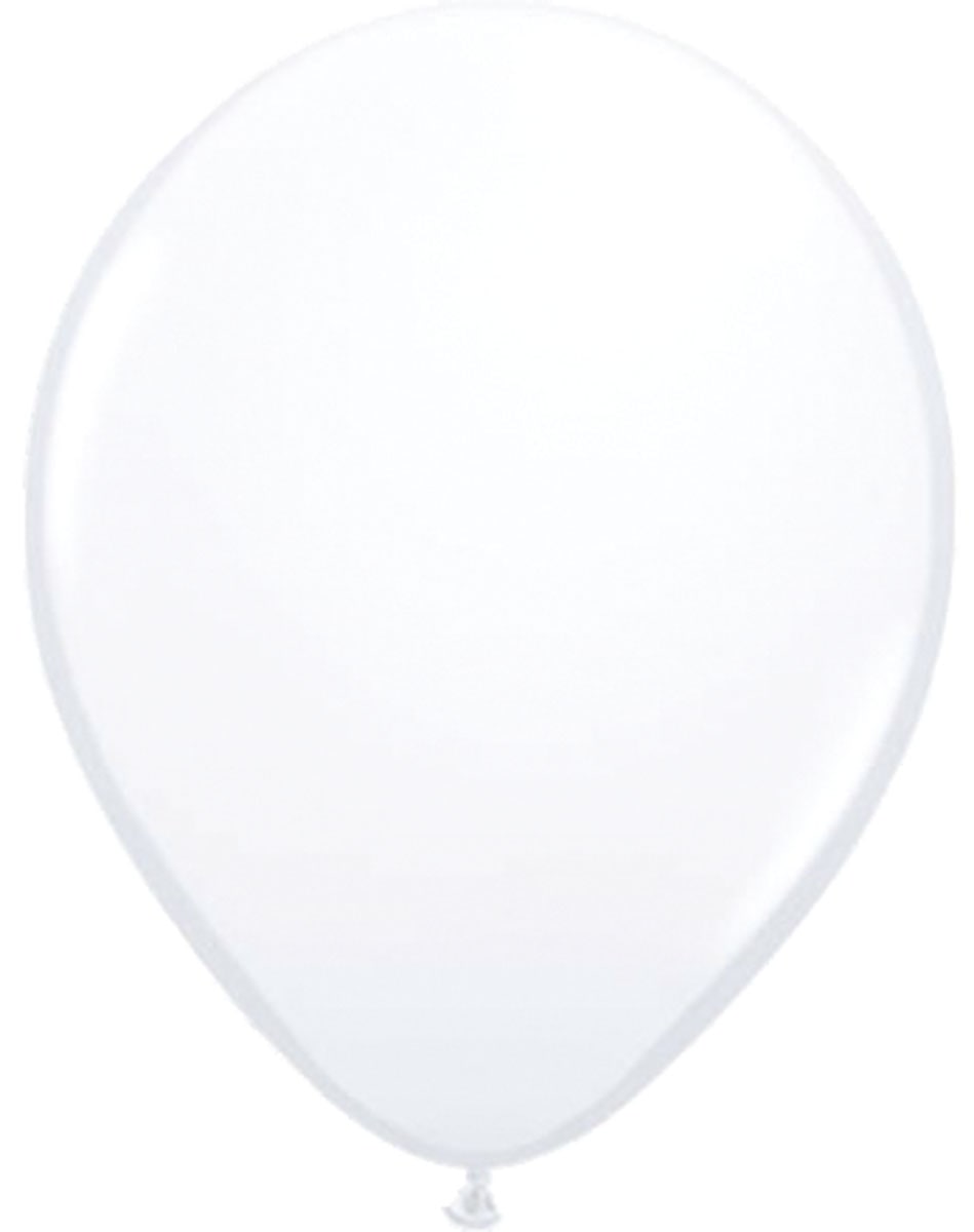 Witte basic ballonnen 50 stuks 30cm