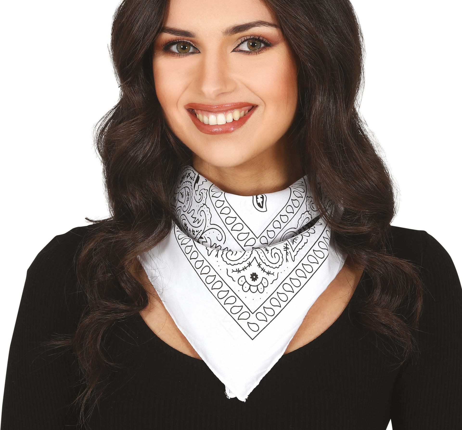 Witte Biker Bandana
