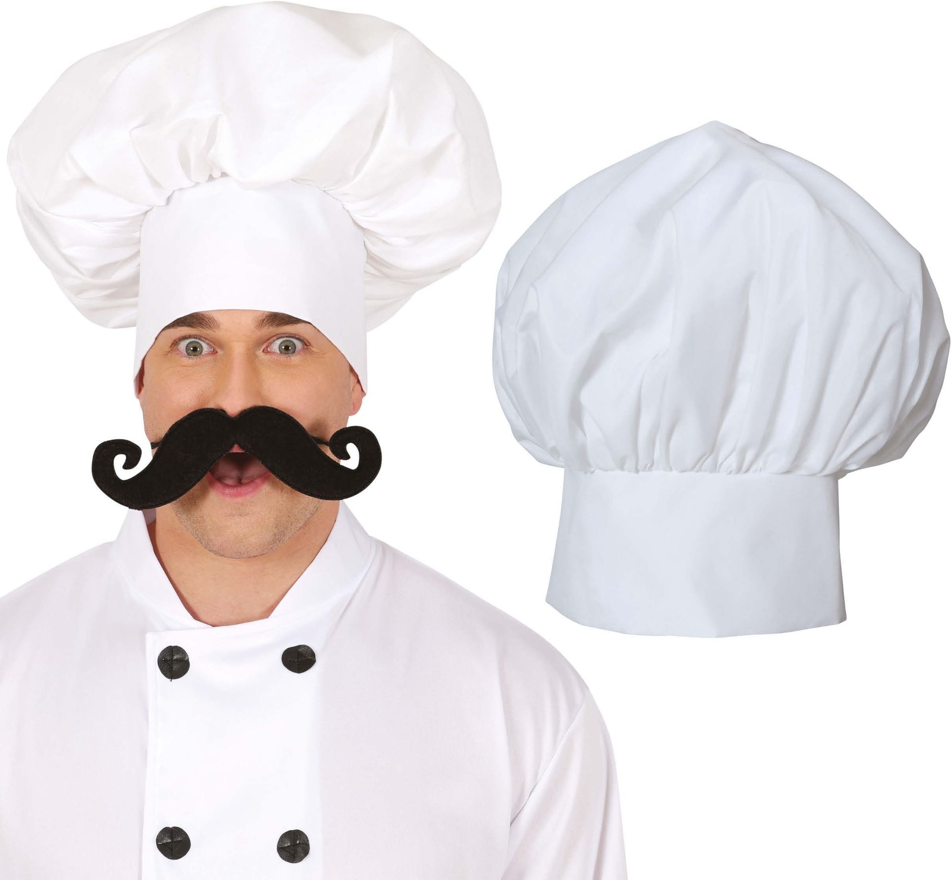 Witte Chef Hoed Carnaval