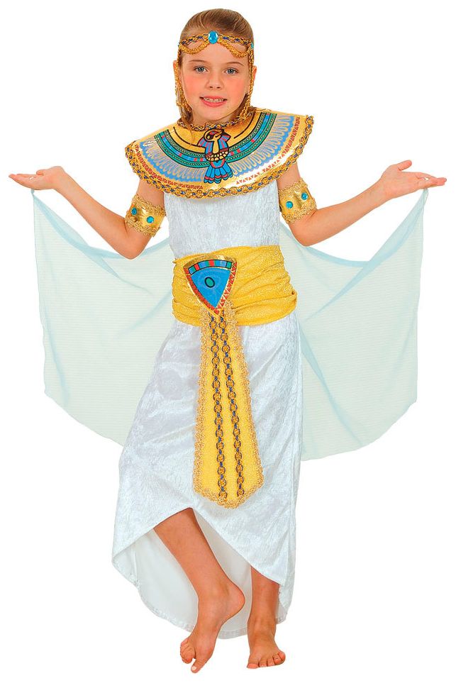 Witte Cleopatra prinsessen jurk meisjes