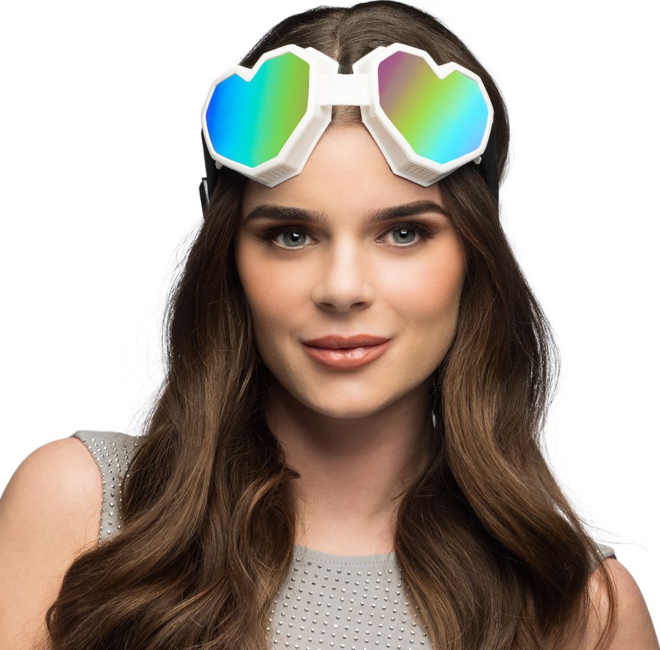 Witte Hartjes Rave Bril