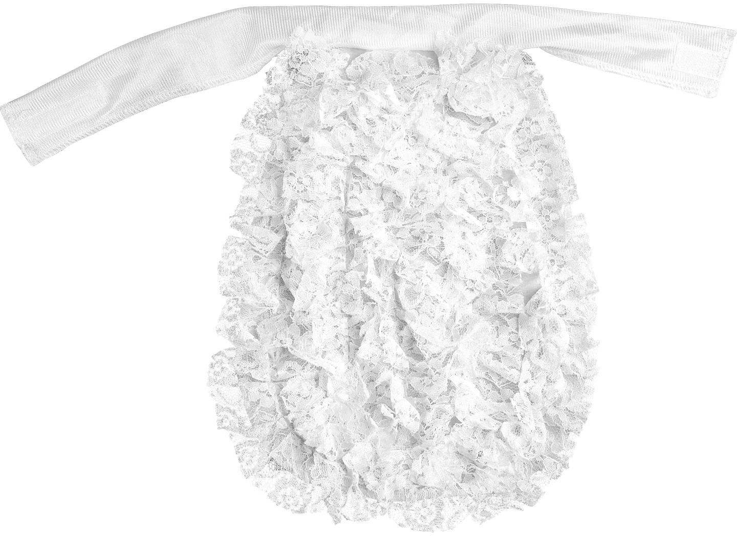 Witte kanten jabot