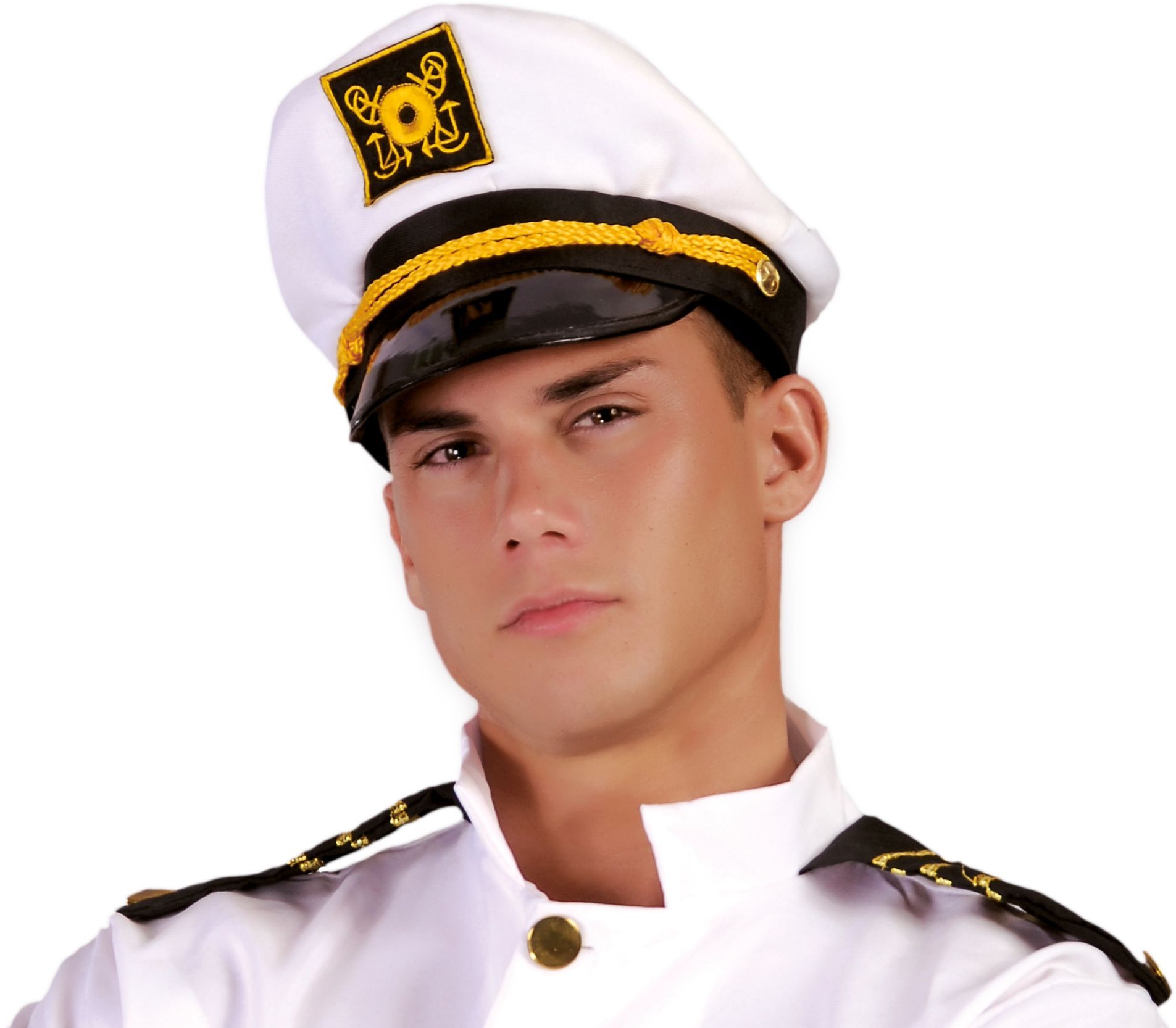 Witte kapiteinspet marine