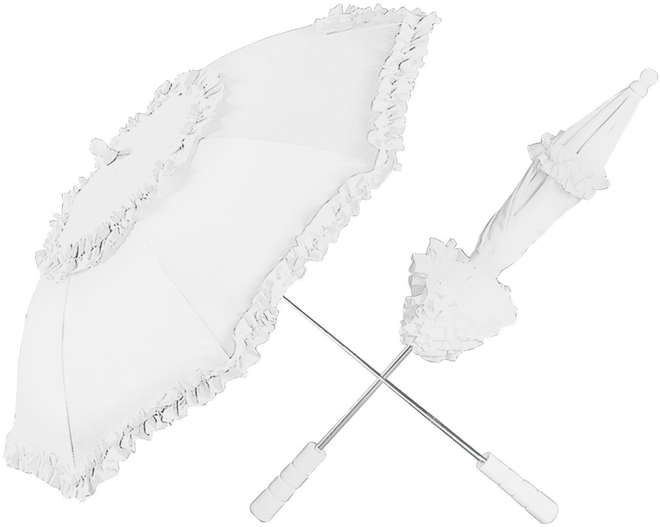 Witte klassieke paraplu