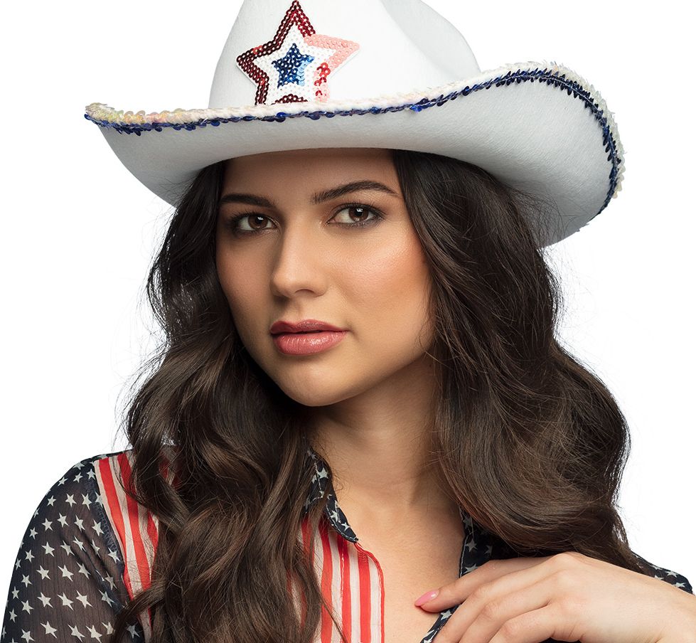 Witte Rodeo Cowboyhoed USA