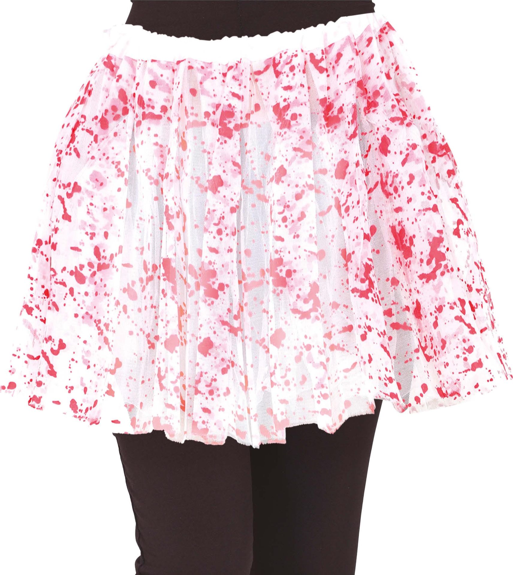 Witte tutu met bloedspetters kind 30 cm halloween